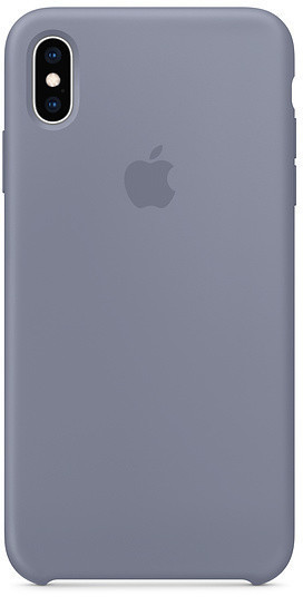 Apple Coque silicone (iPhone XS Max) gris lavande