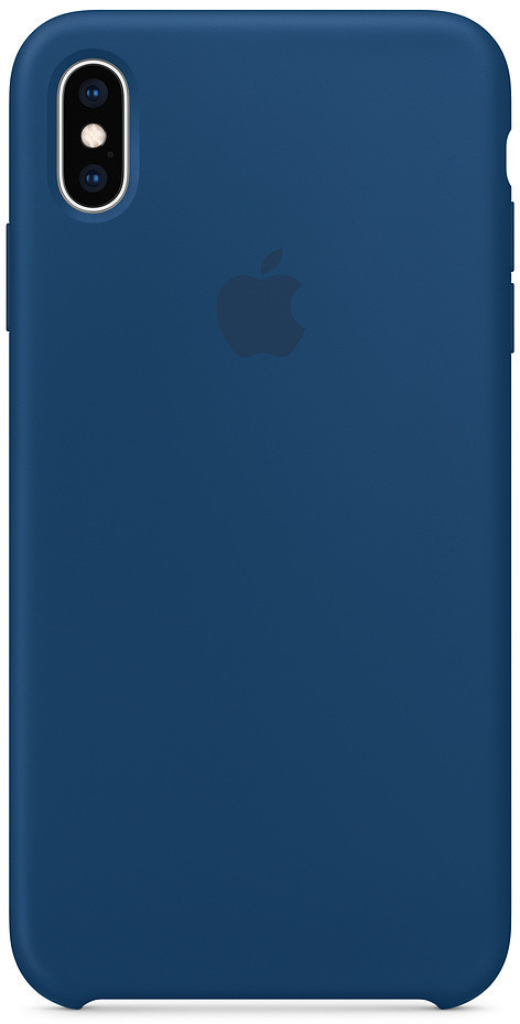 Apple Coque silicone (iPhone XS Max) bleu horizon
