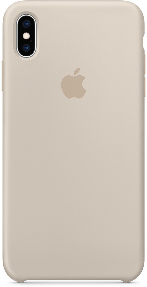 Apple Coque silicone (iPhone XS Max) gris sable