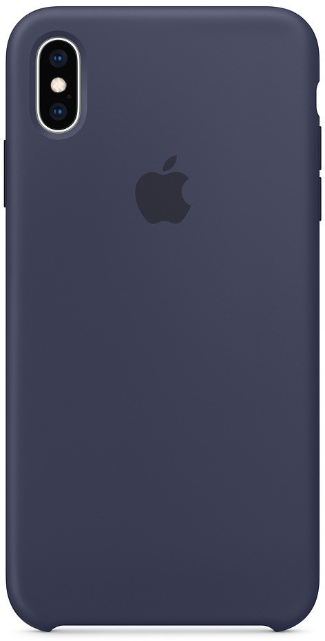 Apple Coque silicone (iPhone XS Max) bleu nuit