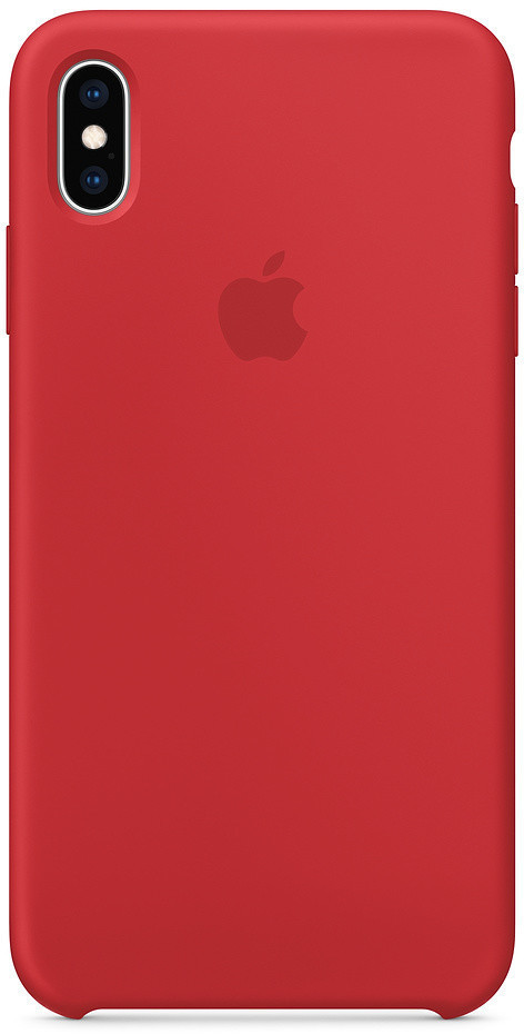 Apple Coque silicone (iPhone XS Max) rouge