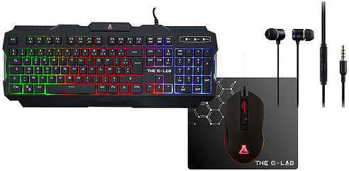 The G-Lab COMBO HELIUM (clavier, souris, écouteurs)