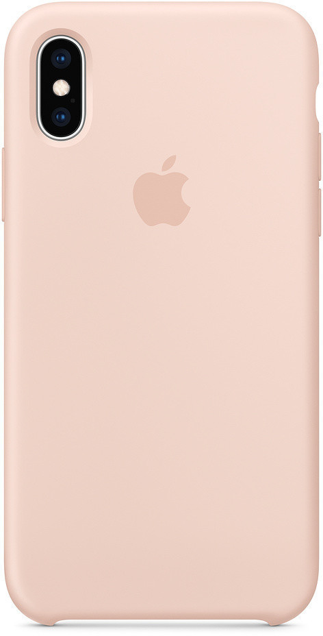 Apple Coque silicone (iPhone XS) rose des sables