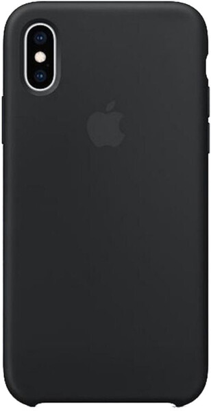 Apple Silikon Case (iPhone Xs) schwarz