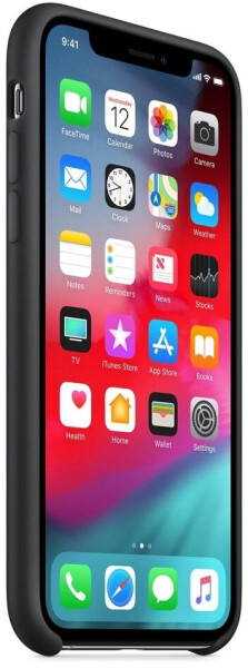 Apple Silikon Case (iPhone Xs) schwarz, Bild 2