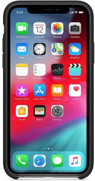 Apple Silikon Case (iPhone Xs) schwarz, Bild 3