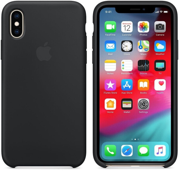 Apple Silikon Case (iPhone Xs) schwarz, Bild 4