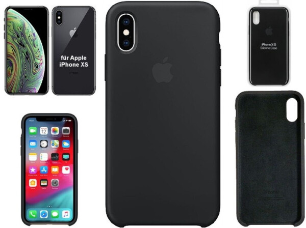 Apple Silikon Case (iPhone Xs) schwarz, Bild 9