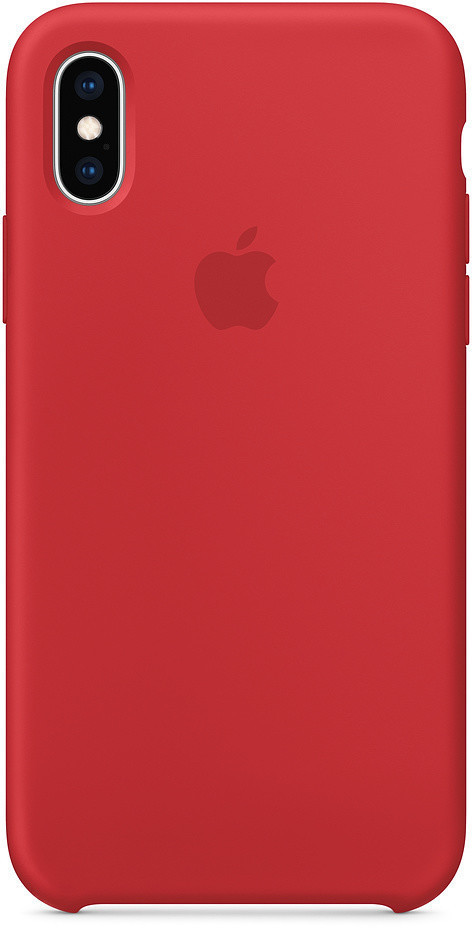 Apple Coque silicone (iPhone XS) rouge