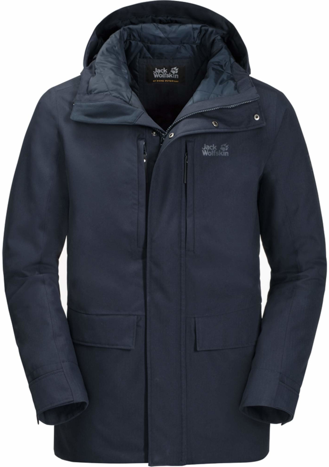Jack wolfskin mens cragside jacket night blue discount