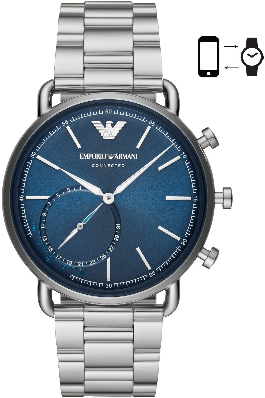 Emporio Armani Connected acier inoxydable argent (ART3028)