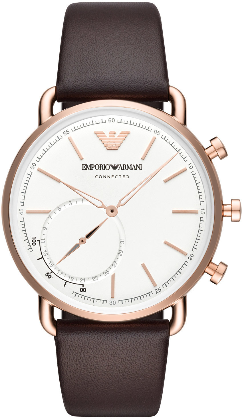 Emporio Armani Connected cuir marron (ART3029)