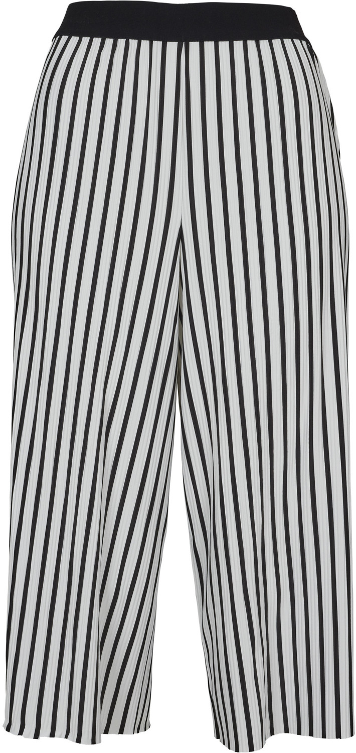 Urban Classics Ladies Stripe Pleated Culotte white/black