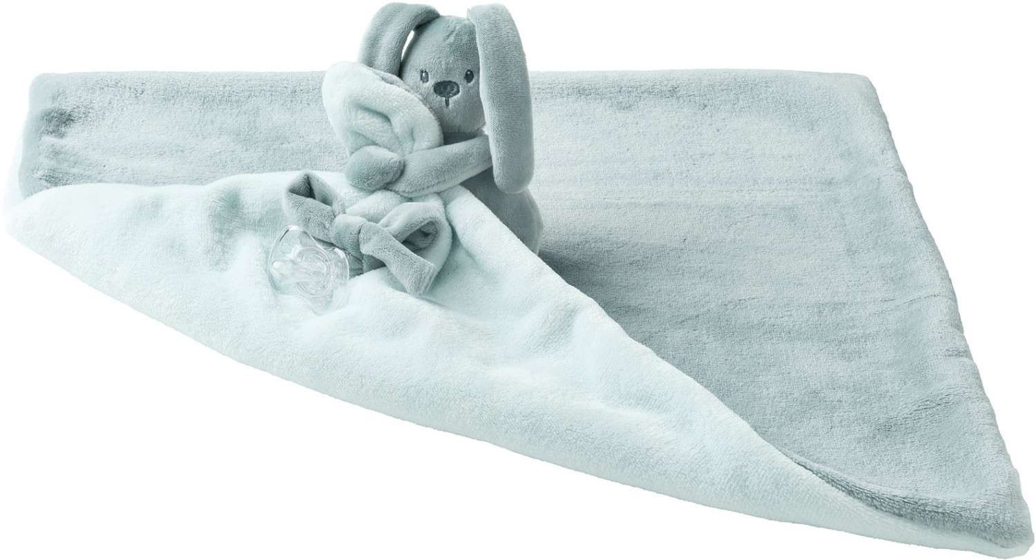 Nattou Doudou couverture vert de gris/menthe Lapidou