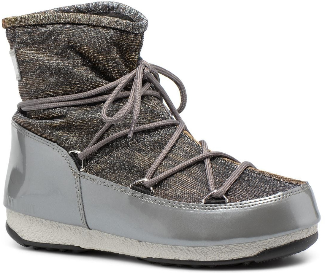 Moon Boot Low Lurex gris/argent