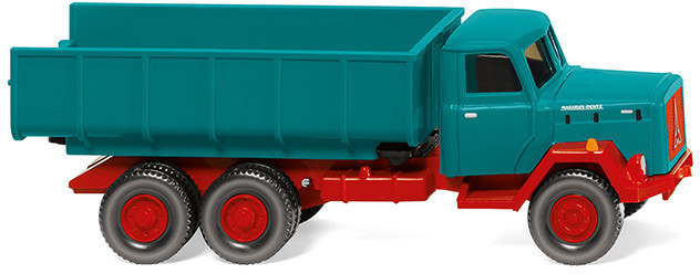 Wiking Dump truck (Magirus) water blue (064503)