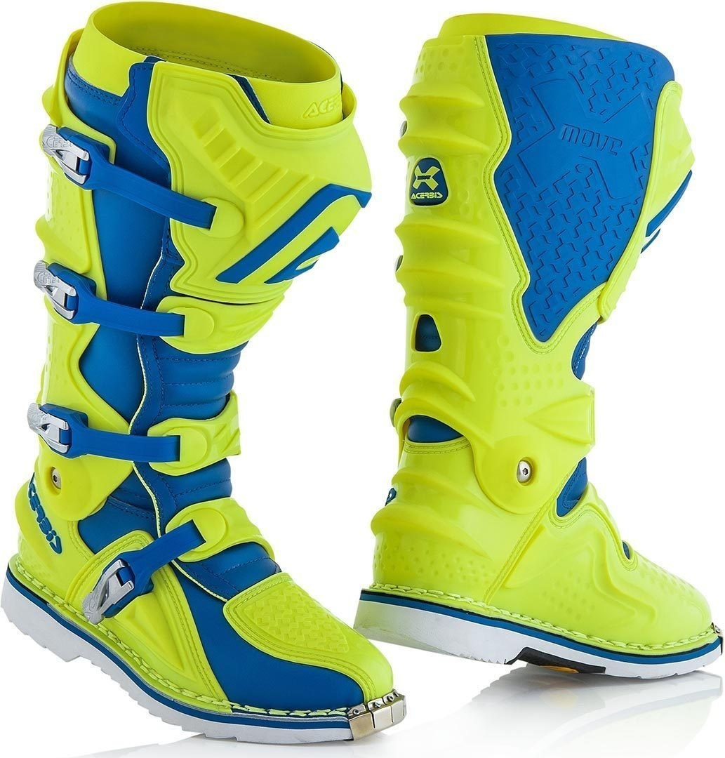 Acerbis Bottes X-Move 2.0 jaune fluo/bleu