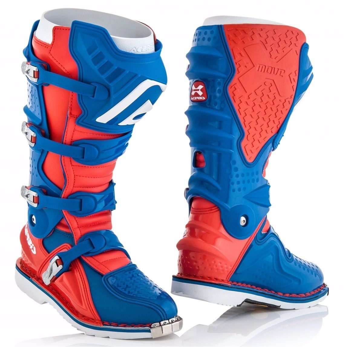 Acerbis Bottes X-Move 2.0 rouge/bleu