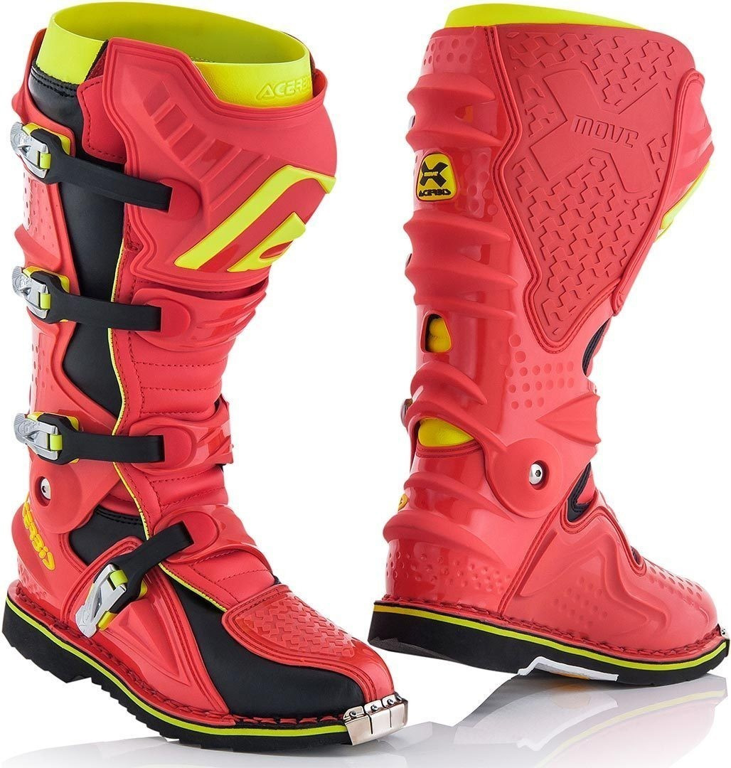 Acerbis Bottes X-Move 2.0 rouge/jaune