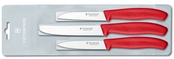 Victorinox Couteau à légumes (3 pièces) rouge