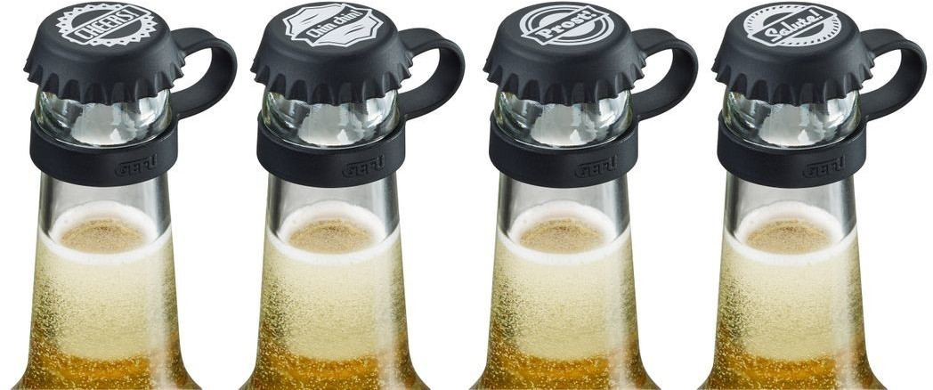 Gefu Pepp bottle cap 4 pieces with motif