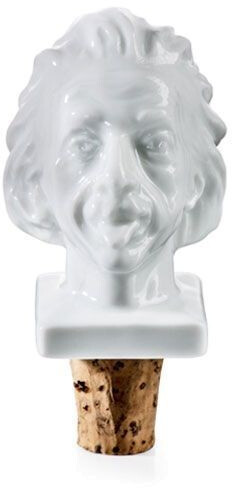 Donkey Wine bottle cap Einstein porcelain head