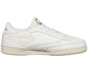 reebok classic club c vintage trainers in chalk with green