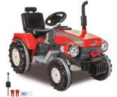 Elektro Kinderauto Traktor TOP-WORKER mit Front- und Hecklader + Anhänger