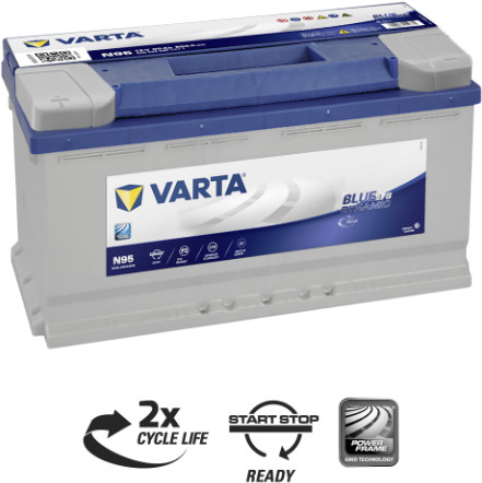 Batterie Varta décharge Lente EFB 95Ah
