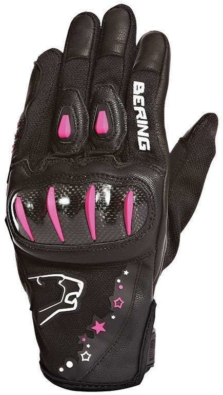 Bering Gants Lady Cynthia noir/fuchsia