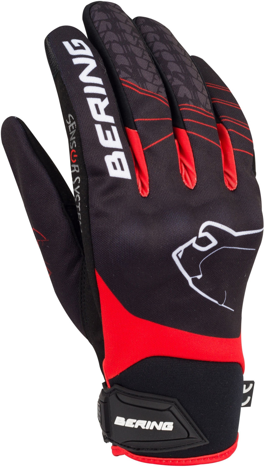 Bering Gants Grissom noir/rouge