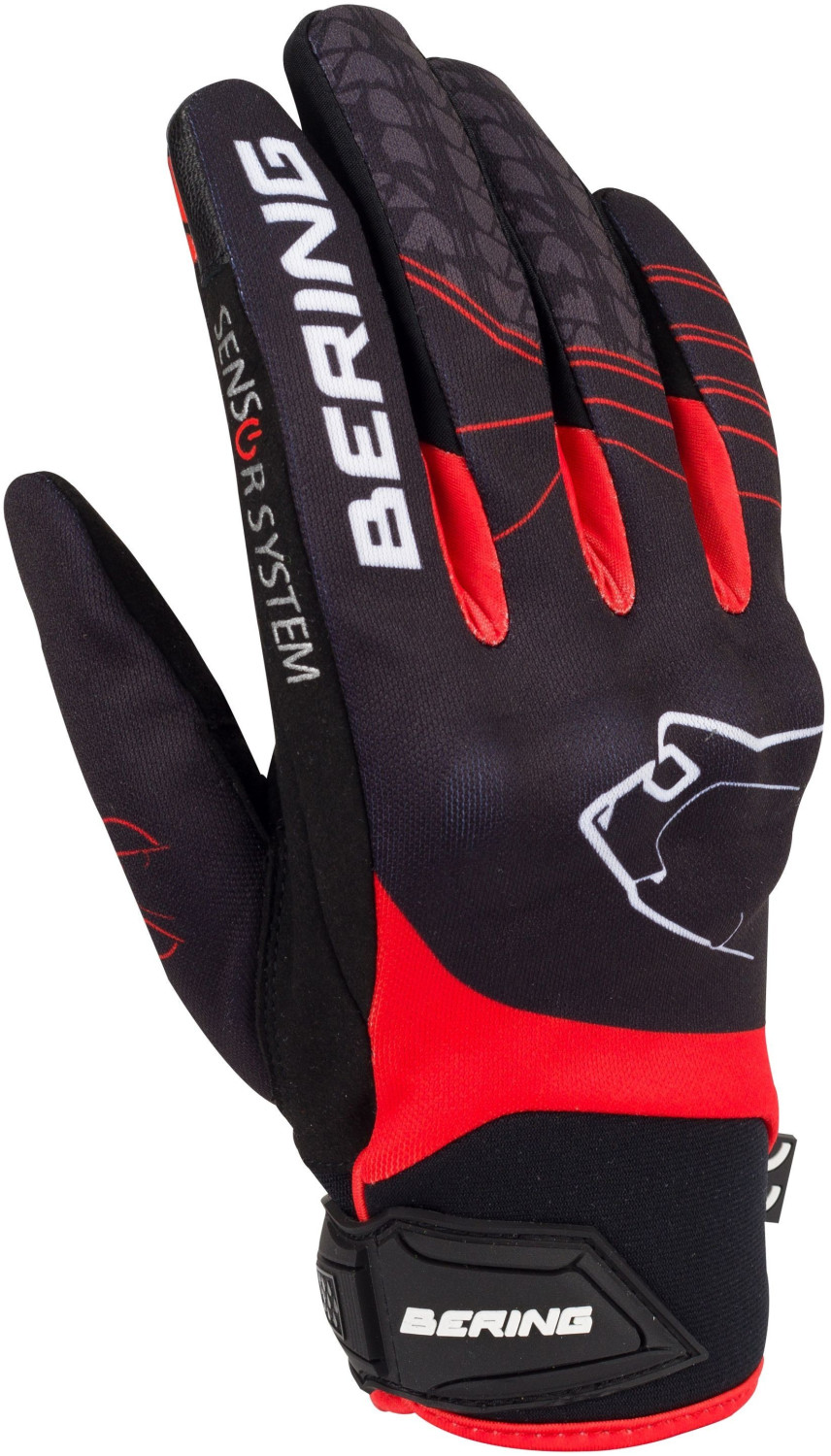 Bering Gants Lady Grissom noir/rouge