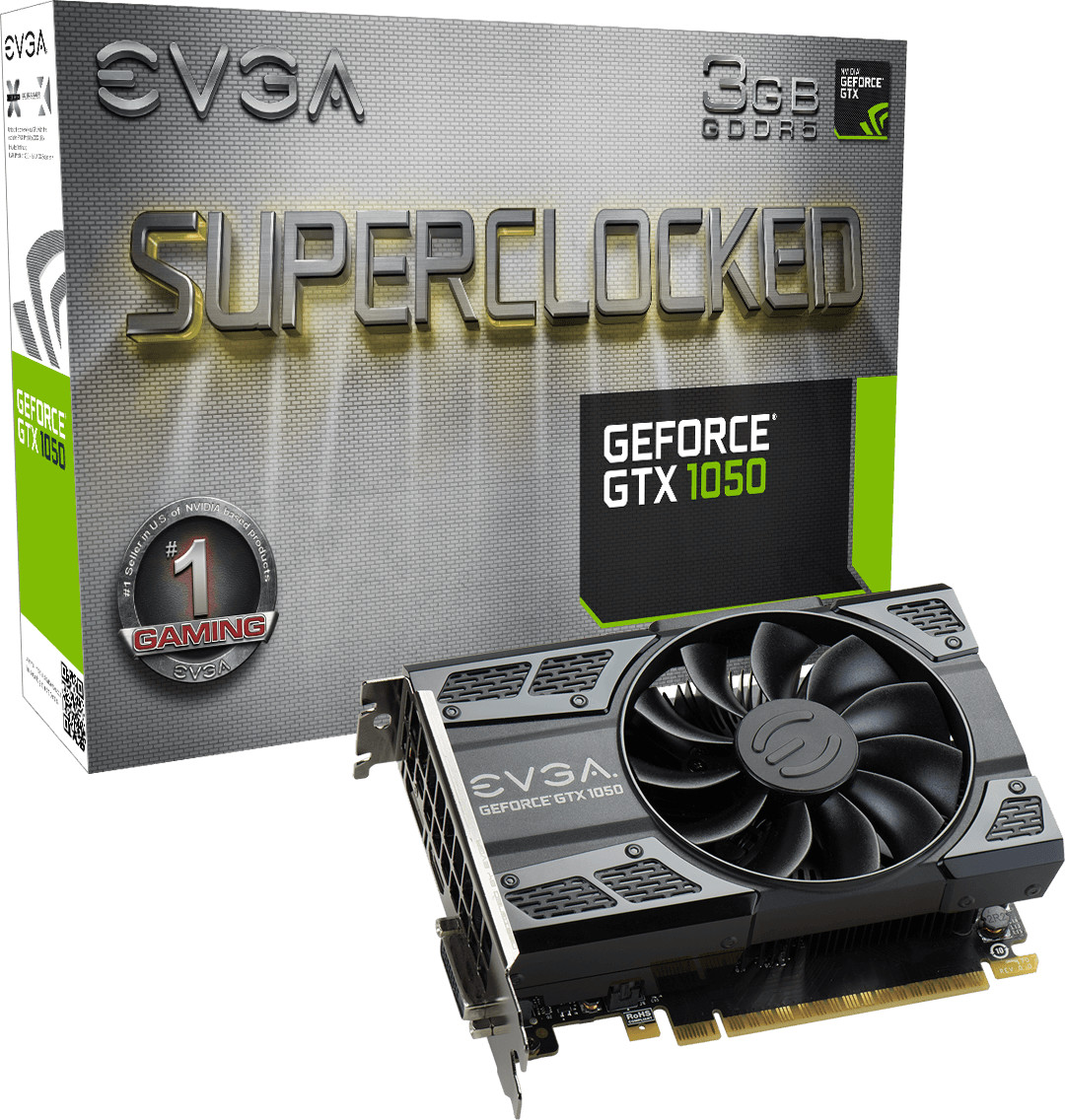 EVGA GeForce GTX 1050 SC GAMING 3 Go GDDR5