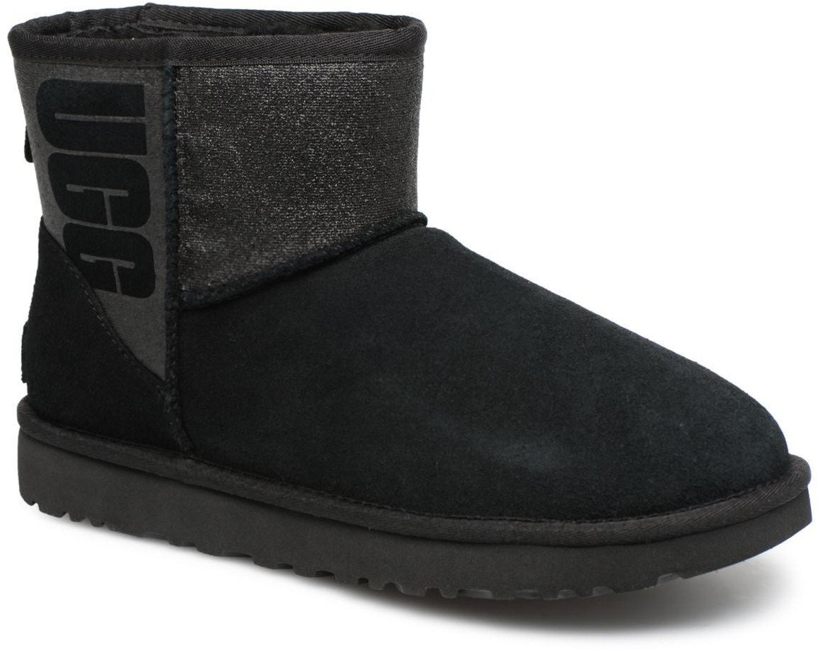 ugg classic mini sparkle black