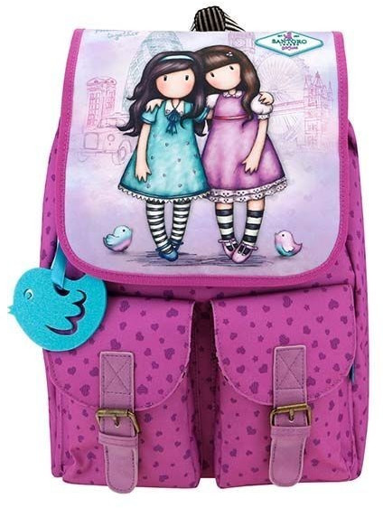 Santoro Gorjuss Backpack with pockets Friends Walk Together (652gj03)