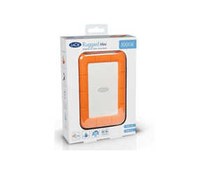LaCie Rugged Mini, 1TB, 2.5, Portable External Hard Drive, for PC and Mac,  Shock, Drop and Pressure Resistant, 2 year Rescue Services (LAC301558)