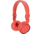 AV Link Bluetooth Noise Cancelling Headphones with FM Radio Red