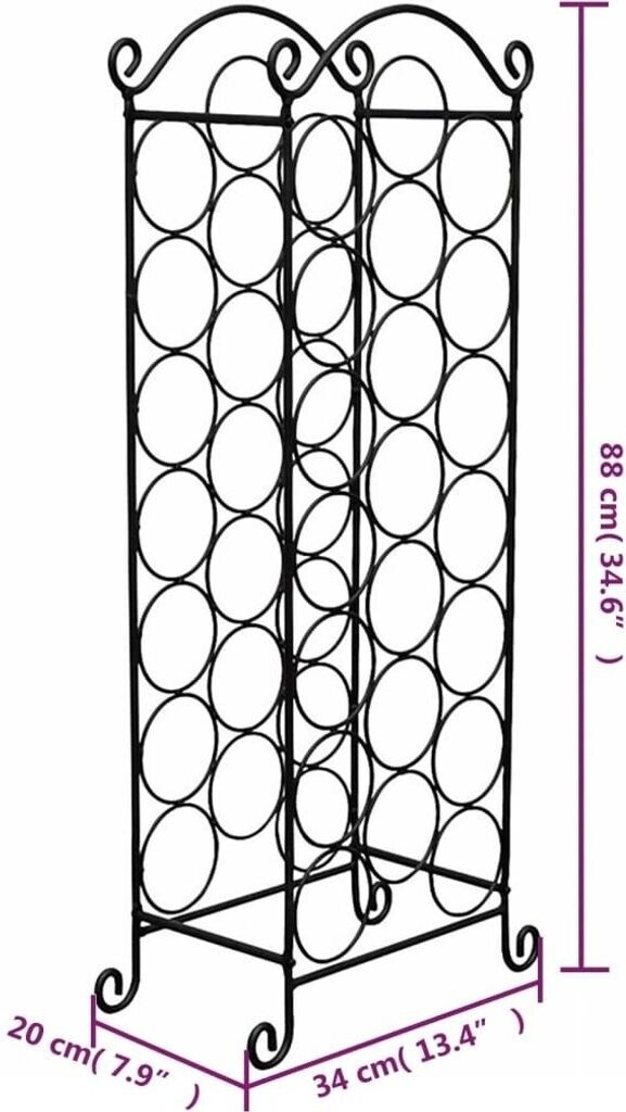 VidaXL Bottle rack for 21 bottles (50206)