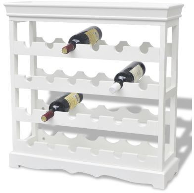 Photos - Other Furniture VidaXL Wine rack 24 bottles of Abreu white 