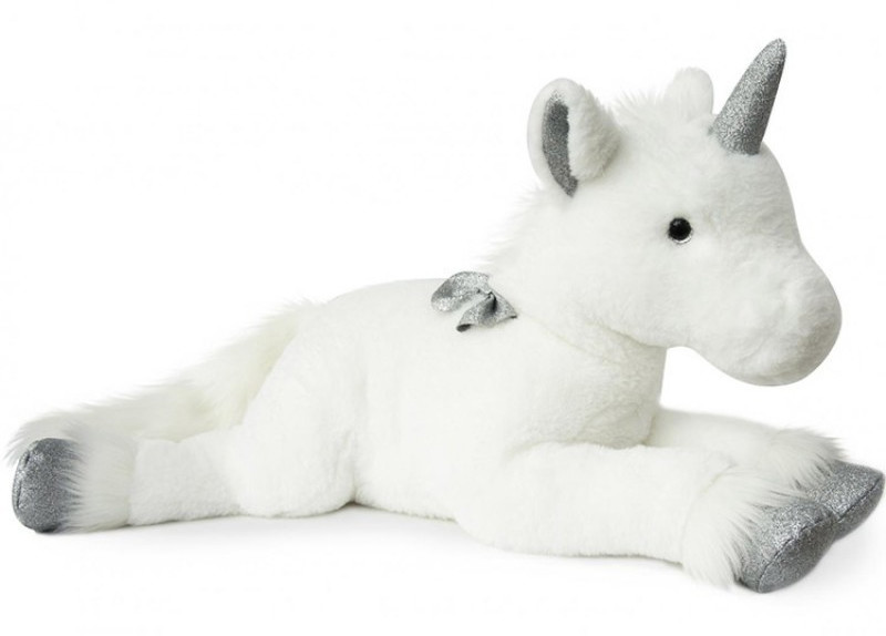 Histoire d'Ours Licorne Argent 60 cm