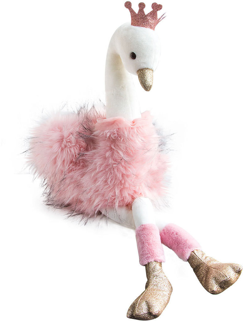 Histoire d'Ours Cygne Rose 80 cm