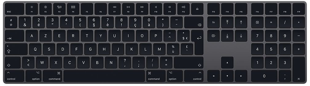 Apple Magic Keyboard with numeric keypad (grey) (FR)