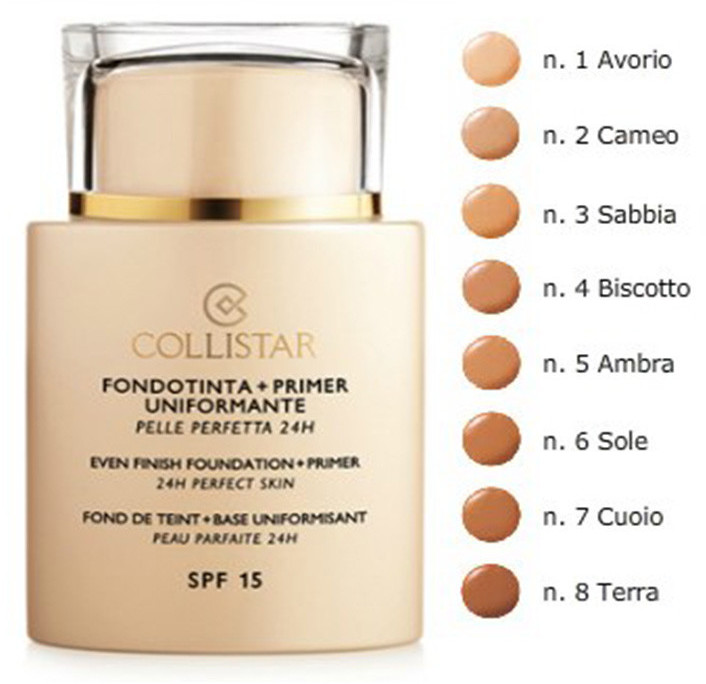 Collistar Fond de teint + base uniformisante SPF 15 (35 ml) - N°4 Biscotto