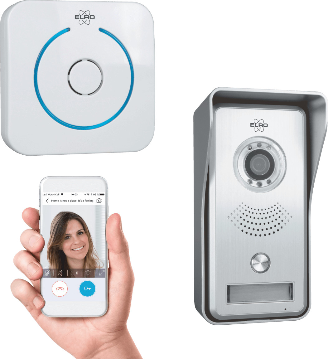 Elro IP Video Doorbell via APP with Wireless Radio Bell (DVC040IP)
