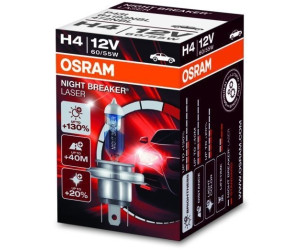 Osram Night Braker Láser H4 12V 60//55W P43t Bombilla de Faro Halógena 64193NBL