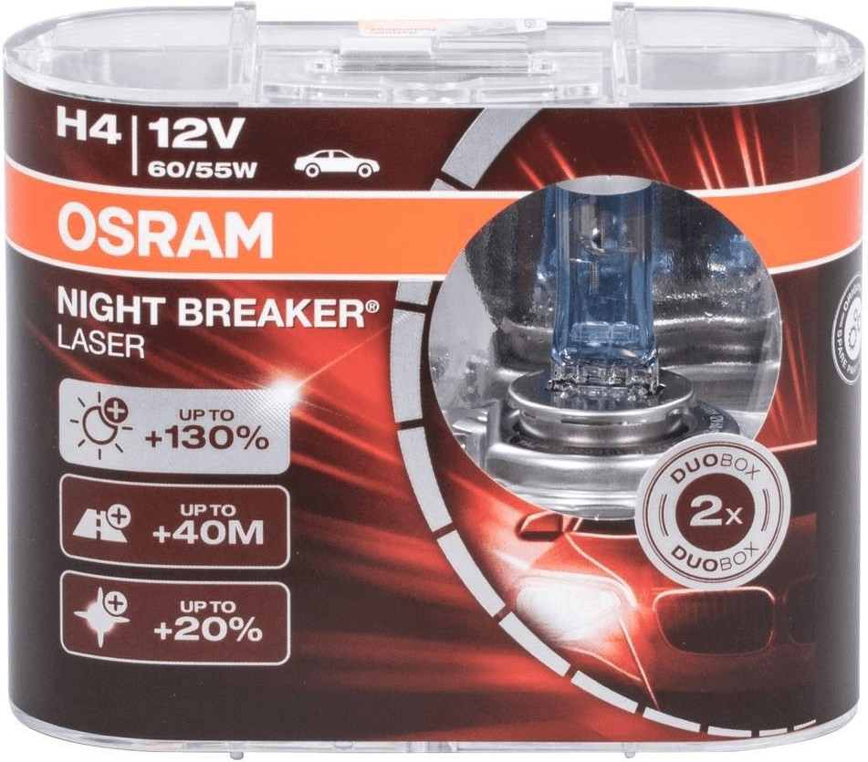 64193NL-HCB OSRAM NIGHT BREAKER LASER next Generation H4 12V 60/55W 4200K  Halogen Glühlampe, Fernscheinwerfer
