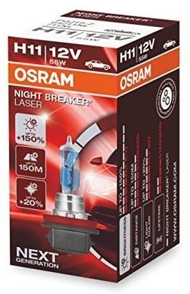 Lámpara Osram ® 64210nl-hcb H7 2 Night B Laser 55w12v+150% Next