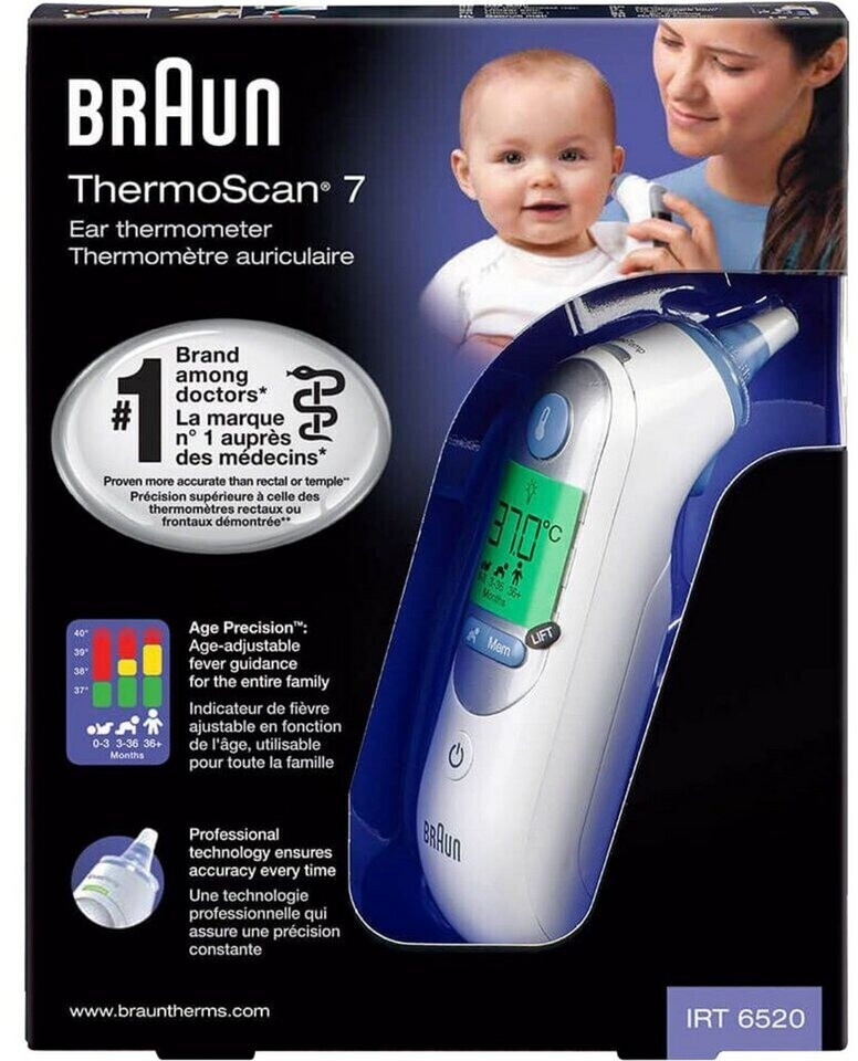BRAUN THERMOSCAN 7 IRT 6520, Thermomètre auriculaire à 63.00€