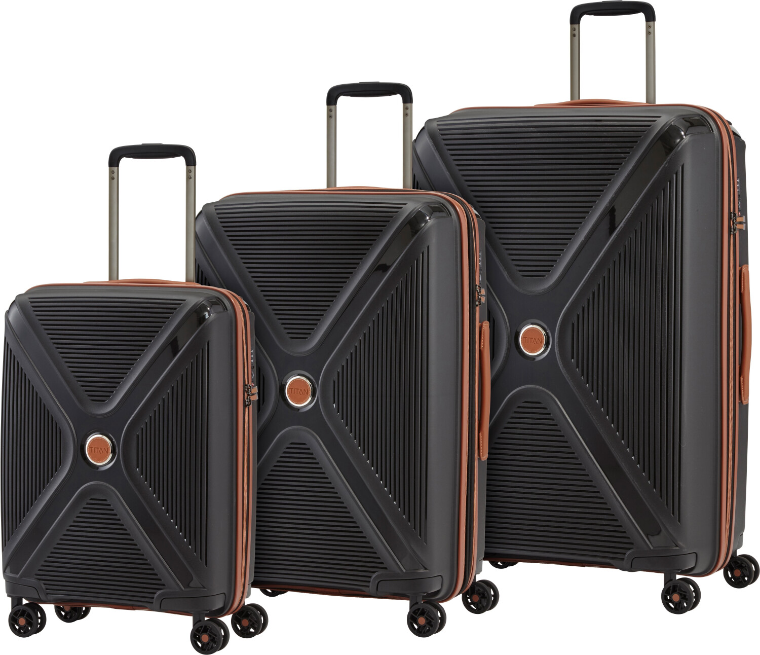 Titan Paradoxx 4 Wheel Trolley-Set 55/68/77 cm