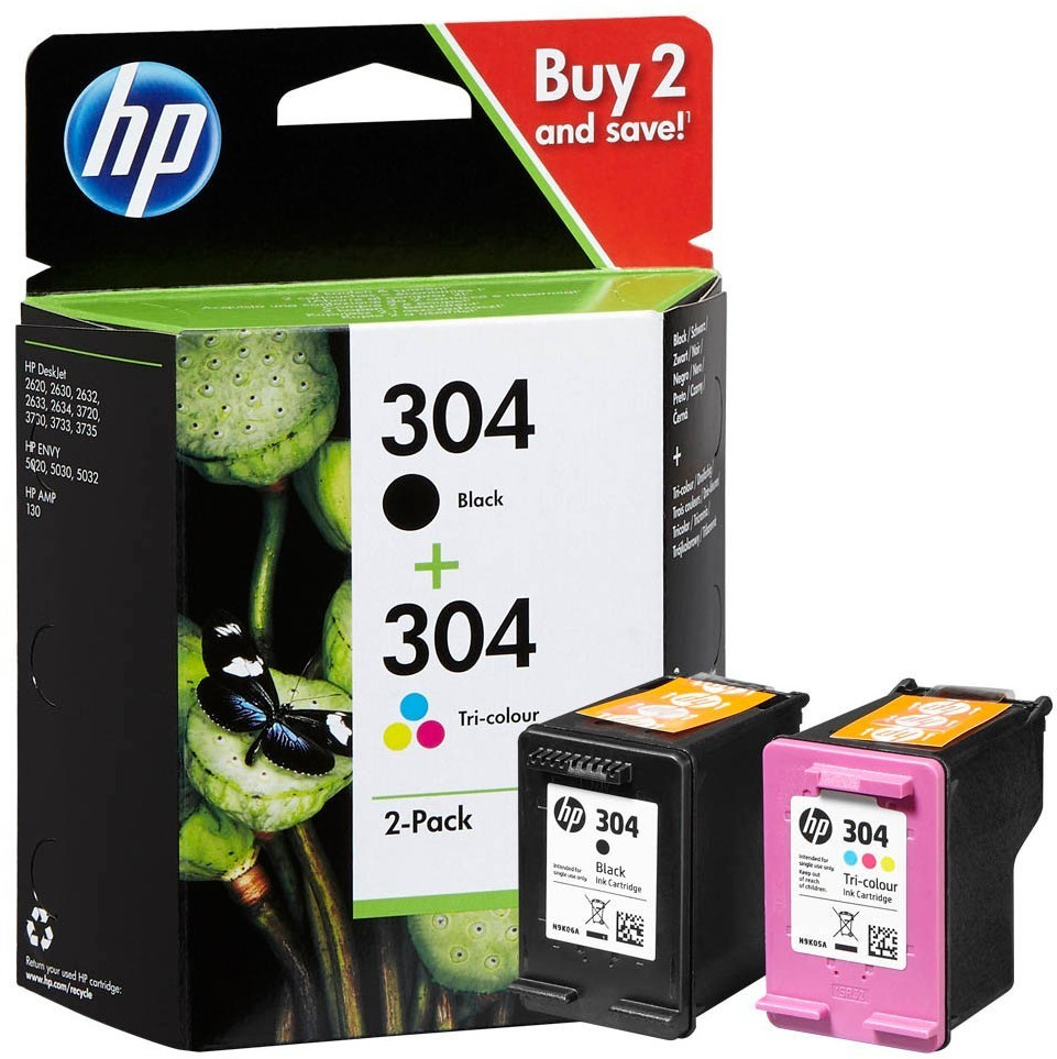 HP Nr. 304 schwarz ab (3JB05AE) bei 24,01 + € Farbe | Preisvergleich